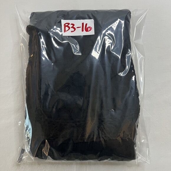 Black Crochet Lace Boho Square Neck 3/4 Sleeve Top Size L Whimsy Goth Witchy - Picture 11 of 11